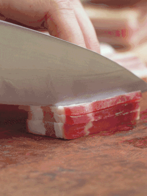 金字淡咸肉切絲。